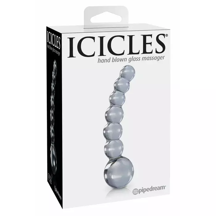 Стеклянный фаллоимитатор icicles No. 66 — 12 см Photo 2