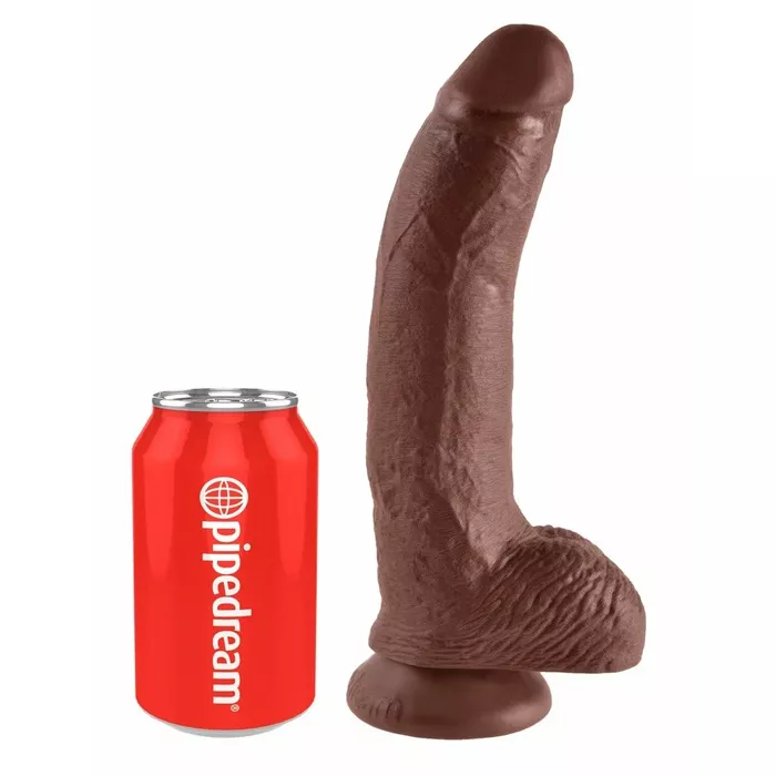 Dildo King Cock KC 9" Cock with Balls — realistic silicone 22.9 cm Photo 2