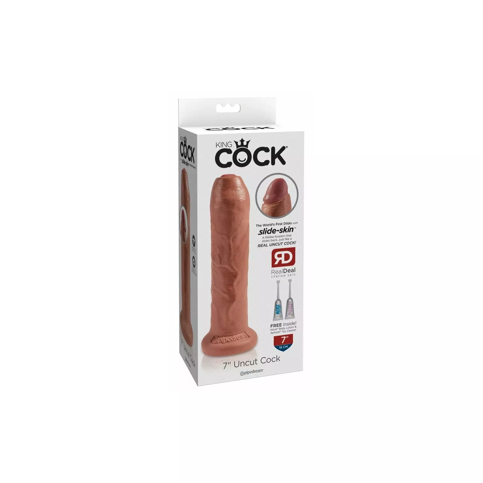 Дилдо King Cock KC 7" Uncut Tan Photo 1