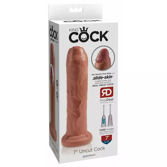 Дилдо King Cock KC 7" Uncut Tan Photo 1