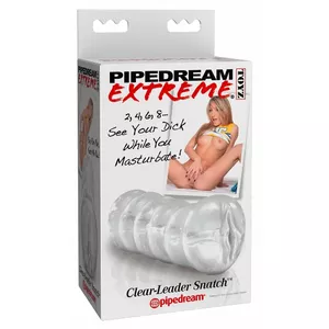 Masturbator Pipedream Clear Leader Snatch PVC Transparent