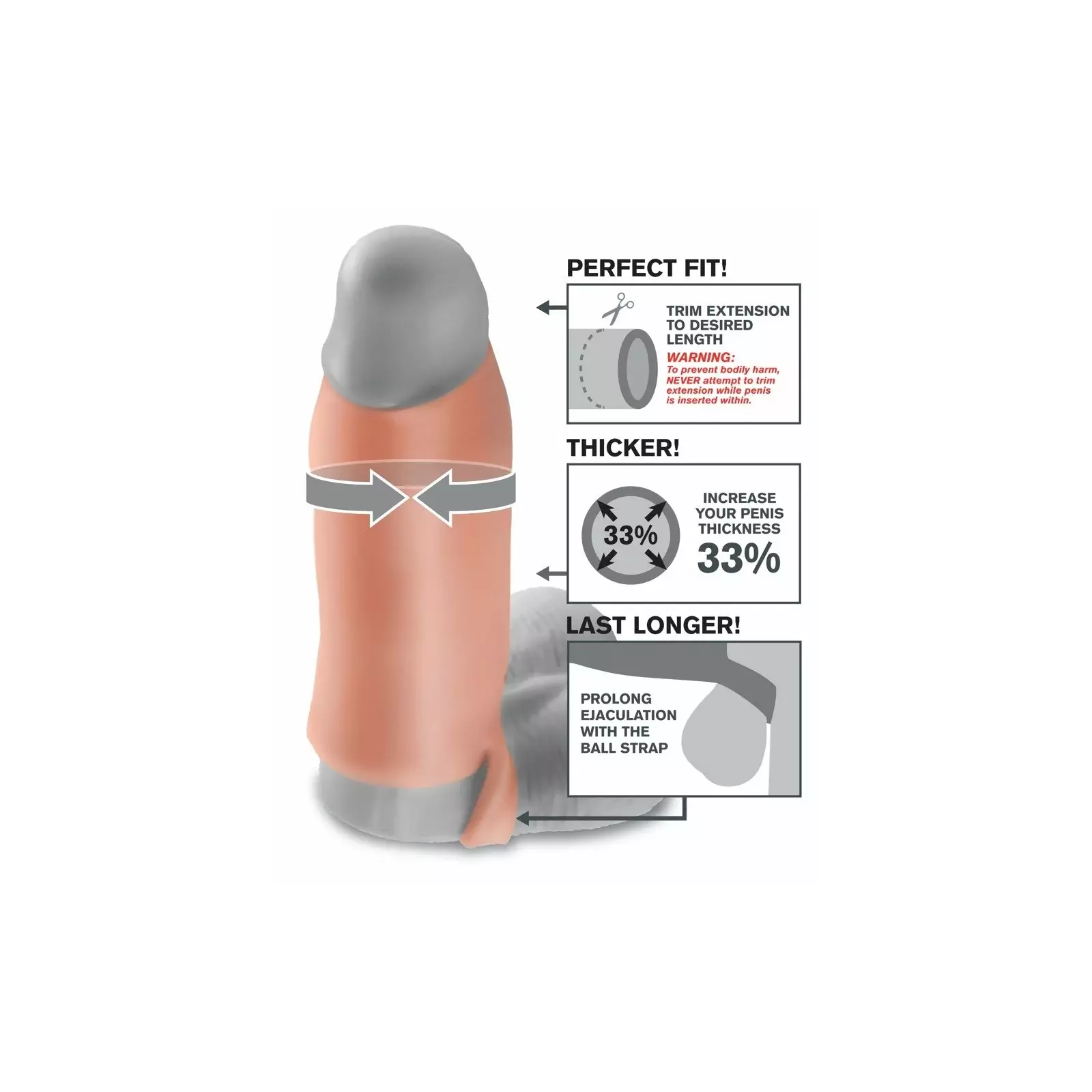 Penis Enhancer FX Real Feel Enhancer XL Light Photo 4
