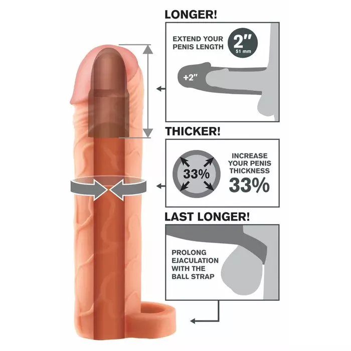 Penis Extension FantasyX-Tensions FXTP 2" Photo 4
