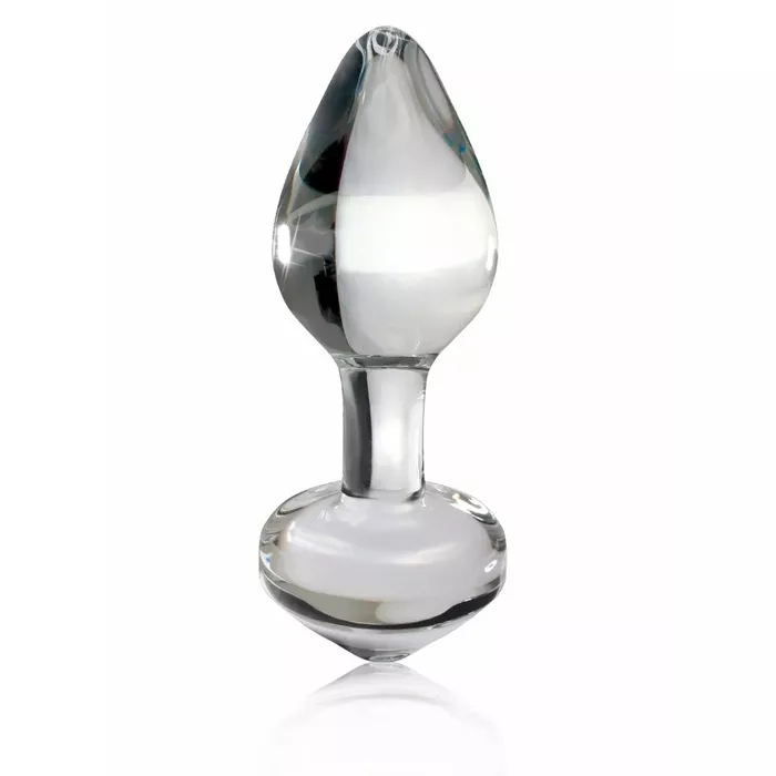 Anal plug icicles No. 44 Clear — glass, 8 cm Photo 2