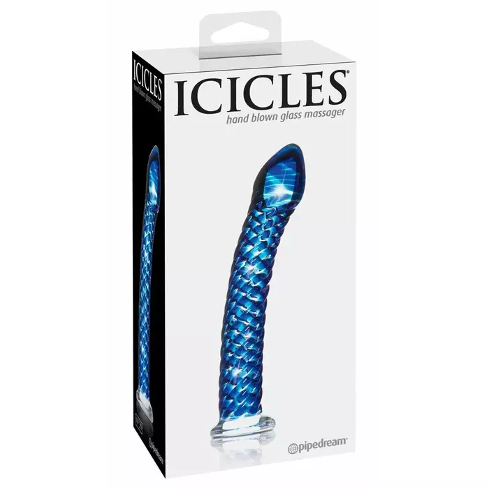 Glass dildo icicles No. 29 Blue — icicles Photo 2
