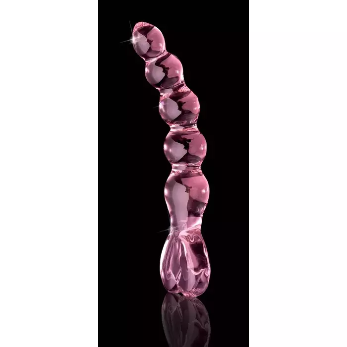 Стеклянный фаллоимитатор icicles No. 43 Pink — 20 см Photo 3