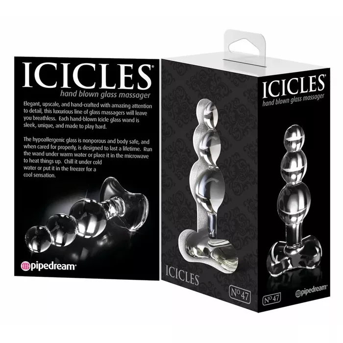 icicles No. 47 стеклянная анальная пробка — icicles Photo 4