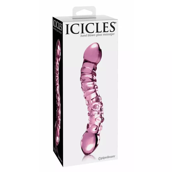 Stikla dildo icicles No. 55 Pink — 19,5 cm Ø 3,5 cm Photo 2