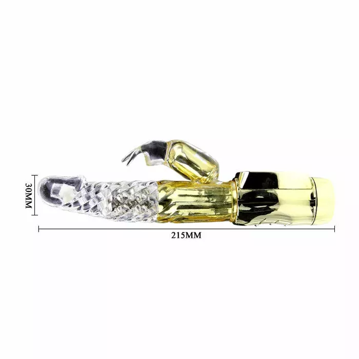 Vibrators BAILE US Rabbit Gold Prince — 23 cm, 3,5 cm Photo 6