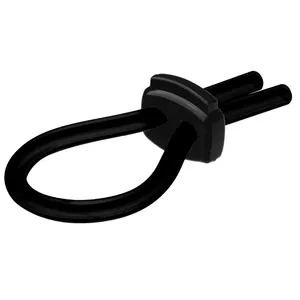 ERECTO MED SILICONE BLACK RING - M