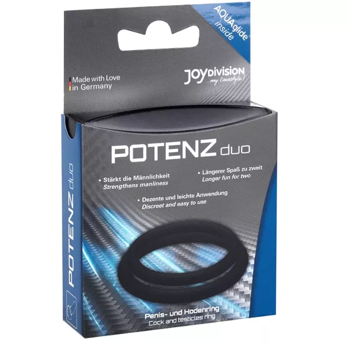 Love rings POTENZDUO JOYDIVISION M, black Photo 2