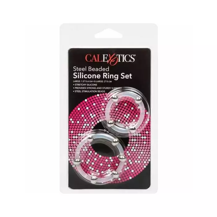 CalExotics Steel Beaded Silicone gredzenu komplekts Photo 3
