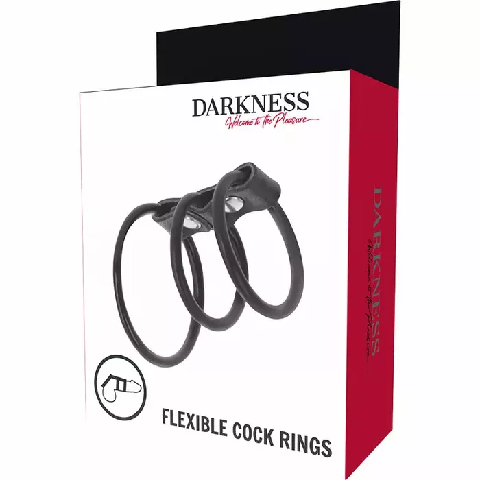 Penis ring set DARKNESS — set of 3 Photo 4