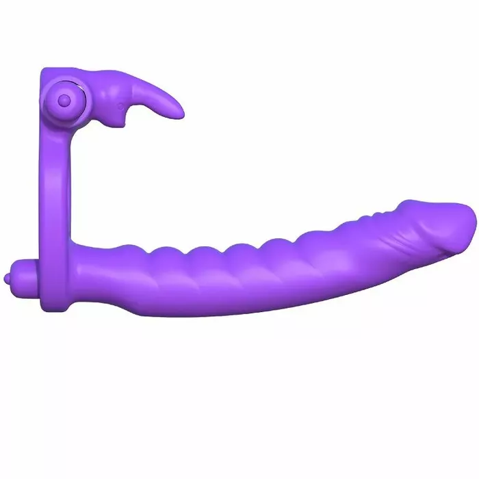 Fantasy C-Ringz silikona dubultais vibrators-trusītis Photo 4