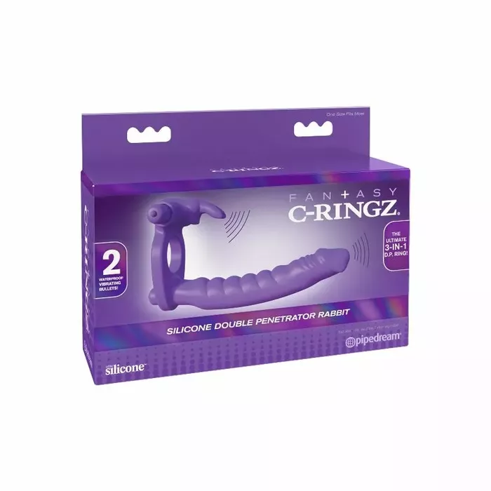 Fantasy C-Ringz silikona dubultais vibrators-trusītis Photo 6