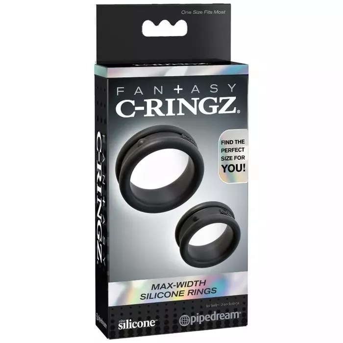 Pleasure Ring fantasy c-ringz MAX/WIDHT — melns Photo 4