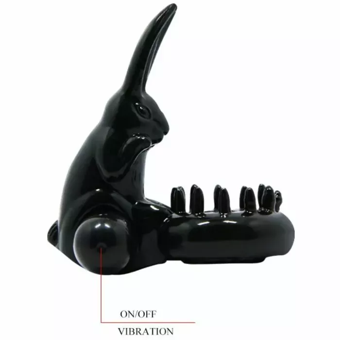 Penis extension BAILE Sweet Ring with rabbit stimulator Photo 5