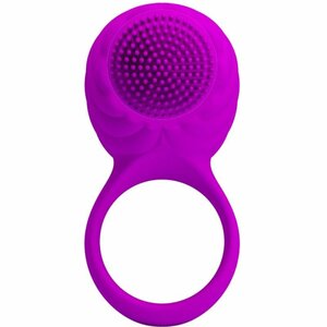 PRETTY LOVE MALE -  ROTATING AND TEASER RECHARGEABLE COCKRING FLORENCE - PURPLE