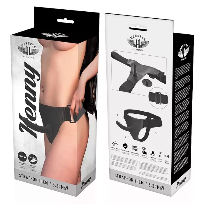 Strap-on Harness Attraction Kenny — silicone 15 cm Photo 8