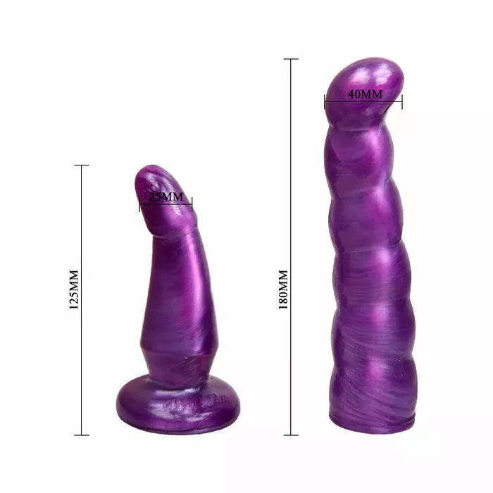 Strap-on BAILE Lilac G‑punkts 17 cm Photo 8
