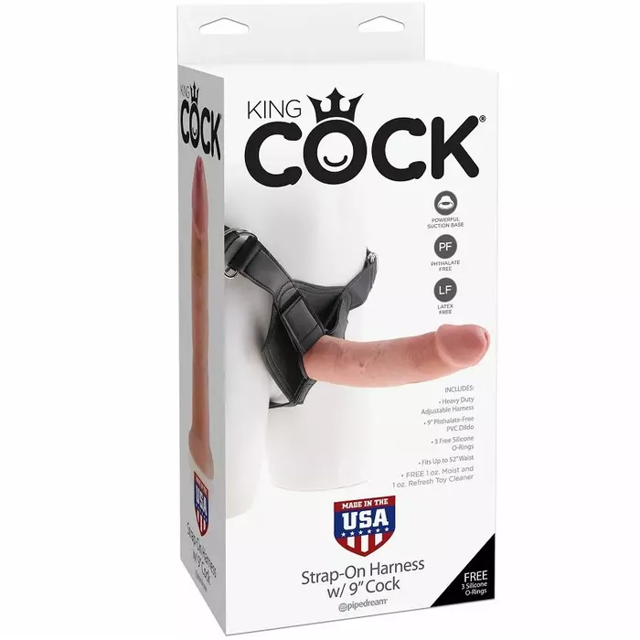 Strap-on harness king cock 22.9 cm Photo 4