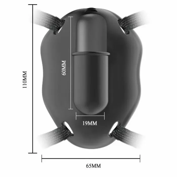 Strap-on harness SMART Carter with vibrating ABS bullet Photo 3
