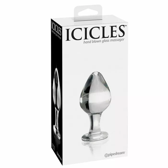Анальная пробка icicles N. 25 стеклянный массажер Photo 2