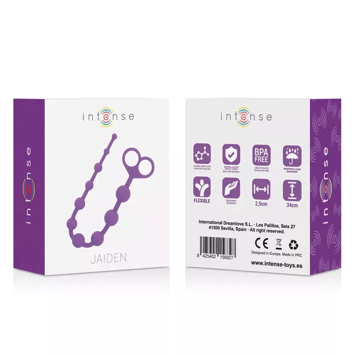 Anal beads INTENSE Jaiden — silicone graduated beads Photo 8