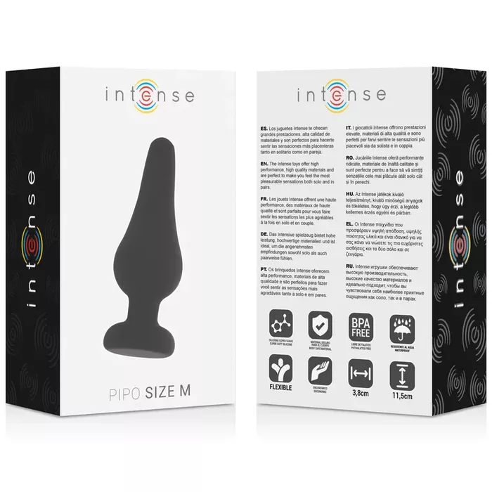Anal plug INTENSE PIPO M — silicone 11 cm Photo 4
