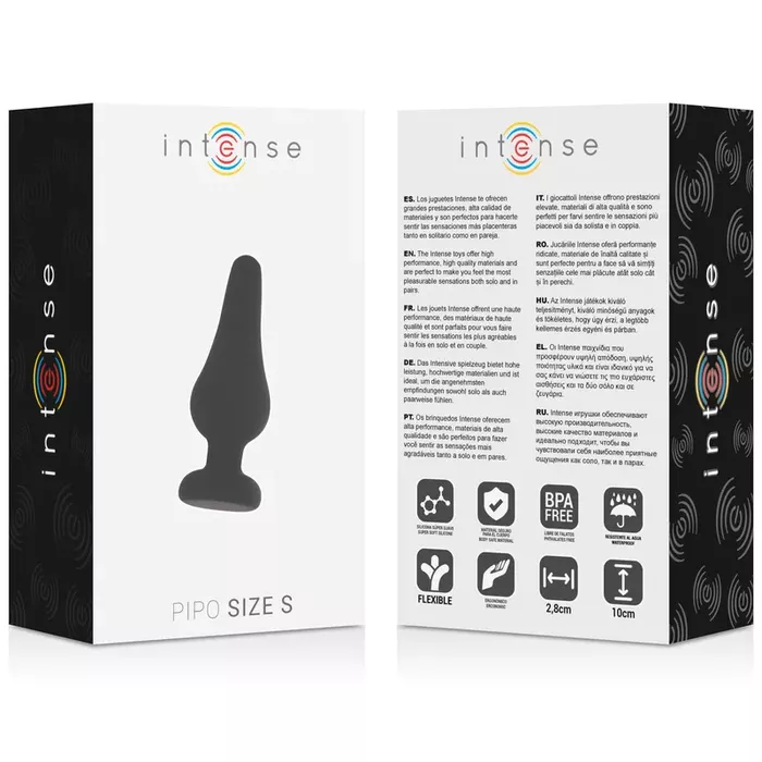 Anal plug INTENSE PIPO S — silicone 9.8 cm Photo 4