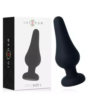 INTENSE ANAL PLUG PIPO L SILICONE BLACK 13 CM