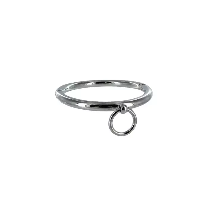 BDSM necklace metal hard — 10 cm stainless steel ring Photo 2