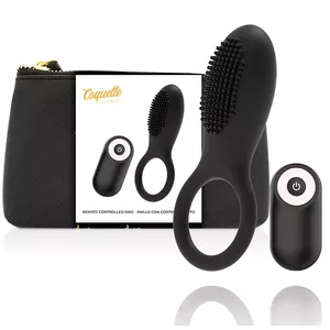 COQUETTE CHIC DESIRE COCK RING REMOTE CONTROL RECHARGEABLE BLACK/ GOLD