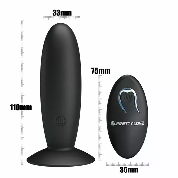 Анальная пробка pretty bottom D-211805 (перезаряжаемая, с вибрацией) Photo 3