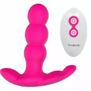 NALONE - PEARL ANAL VIBRATOR WITH REMOTE CONTROL BLACK