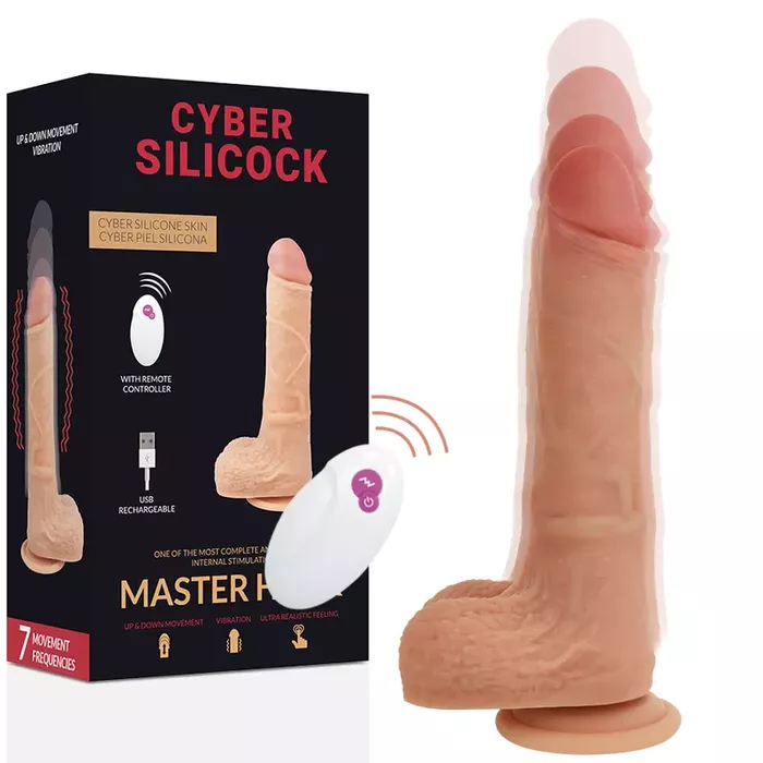 Вибратор cyber silicock Master Huck — 20.9 см, 100% силикон Photo 2
