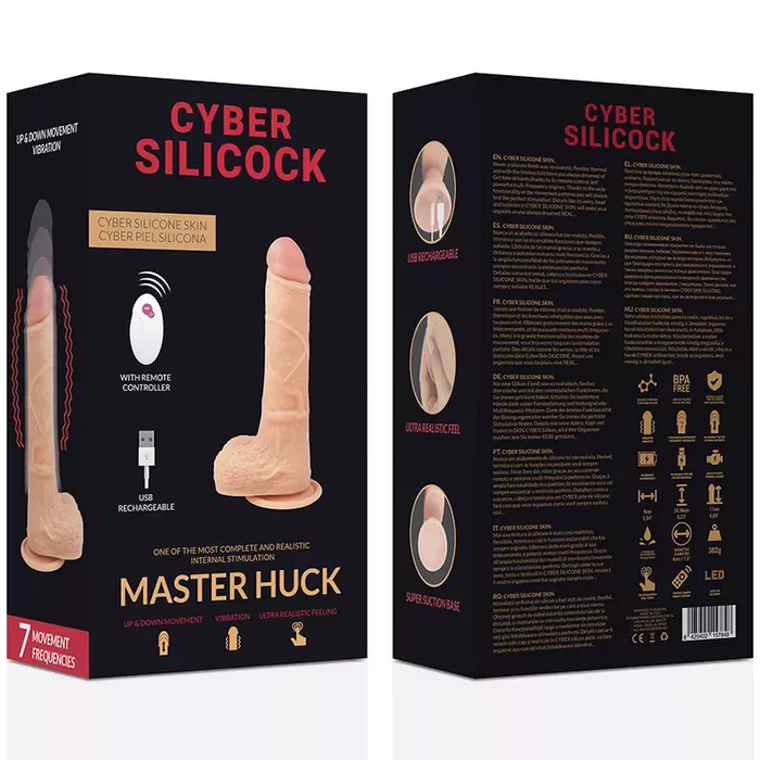Вибратор cyber silicock Master Huck — 20.9 см, 100% силикон Photo 7