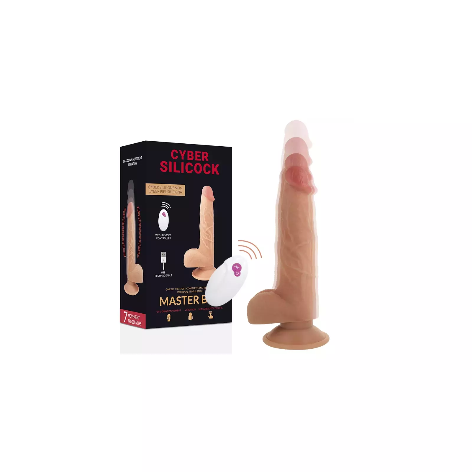Vibrators CYBER SILICOCK Tālvadība Photo 2