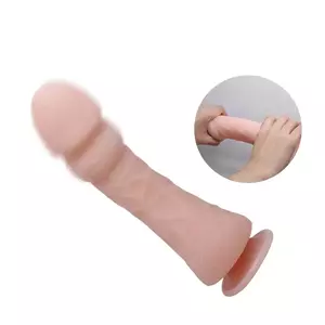 THE BIG PENIS REALISTIC AND VIBRATING DILDO FLESH 23.5 CM