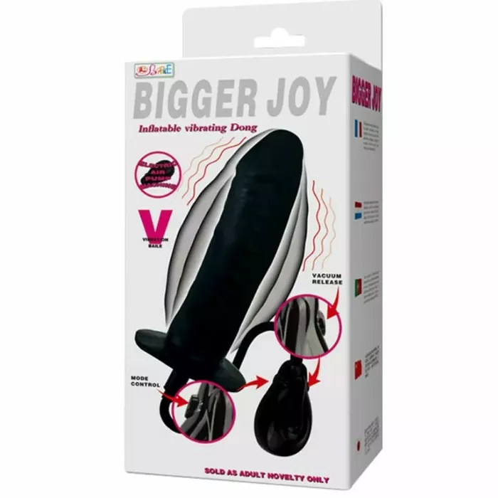 Uzpūšams vibrējošs dildo BAILE Bigger Joy Photo 3