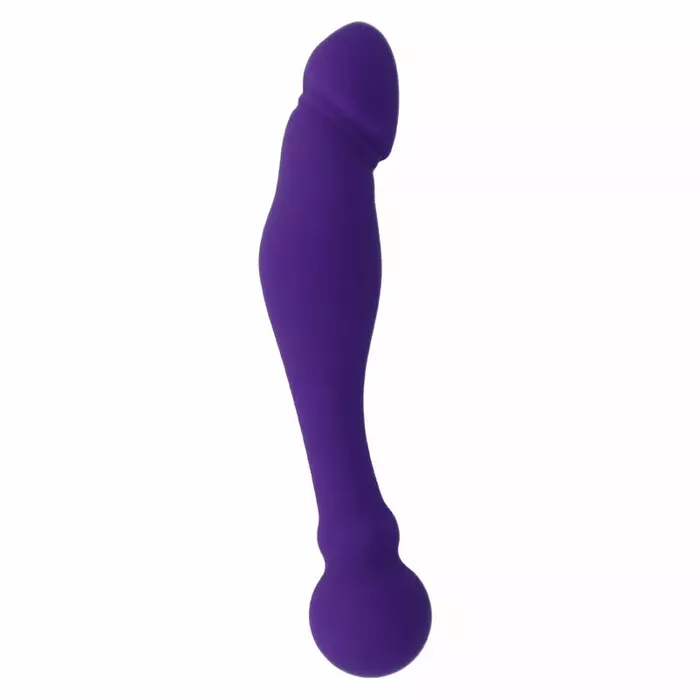 Dildo INTENSE Rick Dual — 100% silicone, 18 cm Photo 3
