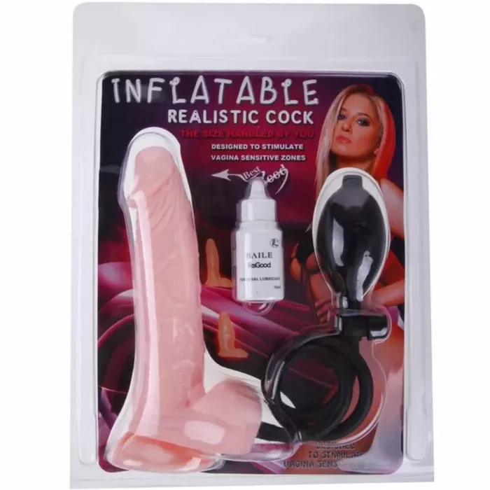 Piepūšams realistiskais dildo BAILE D-218841 Photo 5