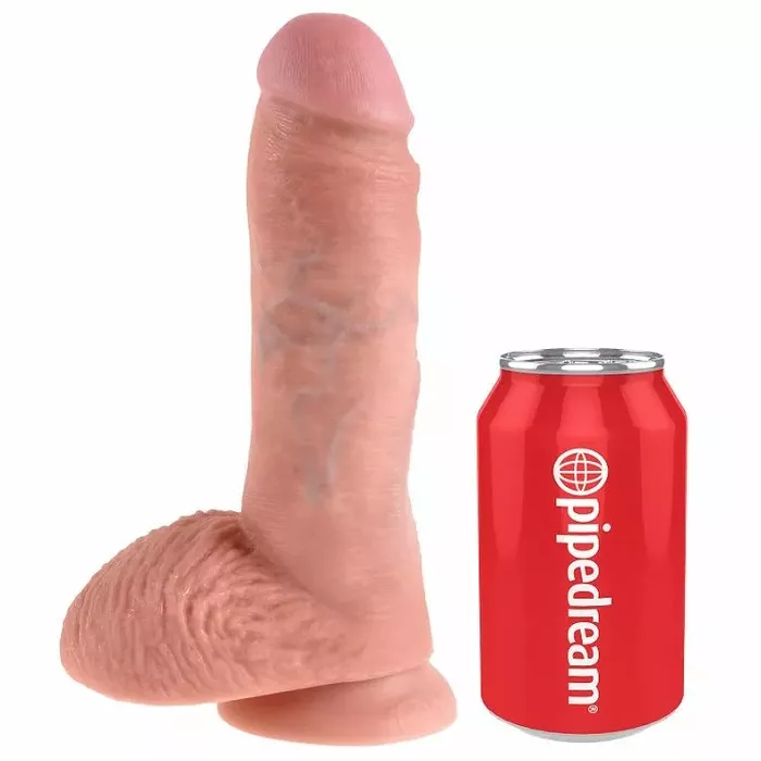 Dildo King Cock 8 — 20.3 cm, gumija, ādas krāsa Photo 3