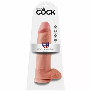 KING COCK 12" COCK FLESH WITH BALLS 30.48  CM