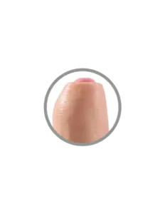 Dildo King Cock PD5560-21 — realistic, rubber, skin color, total length 17 cm, insertable length 15 cm, diameter 12 mm