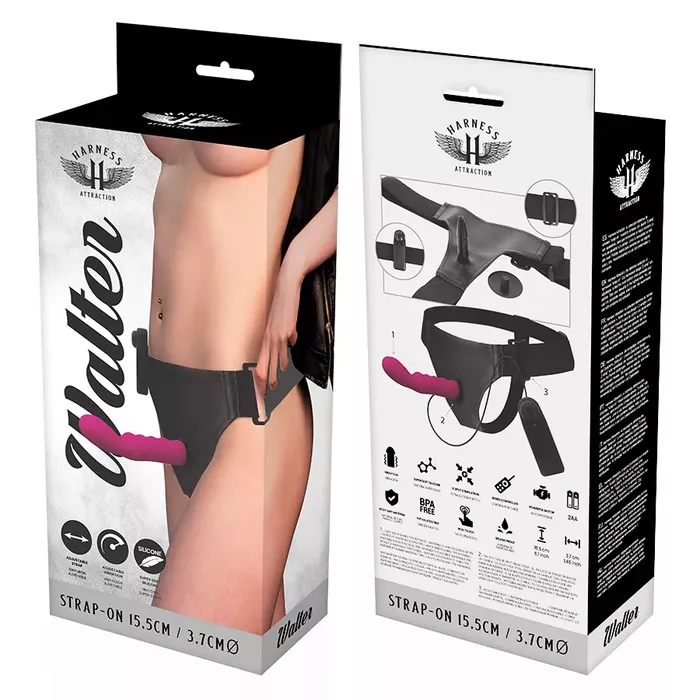 Vibrējošs straps Harness Attraction RNES Walter Photo 8