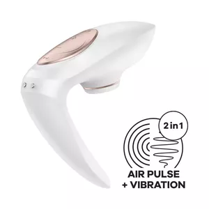Couple vibrator SATISFYER Pro 4 Couples 2020 Edition — clitoral & vaginal stimulation, 117.6 mm, 97 g, built‑in Li‑Ion battery