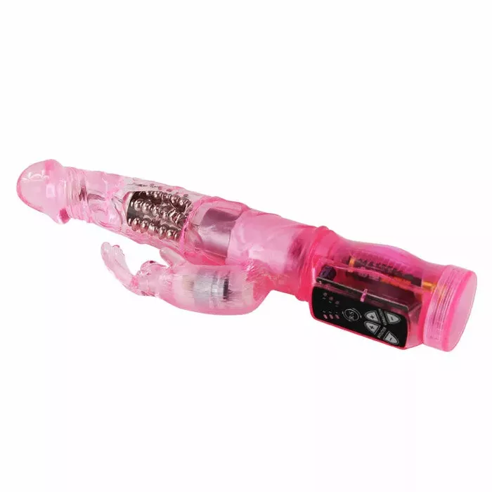 Вибратор BAILE Pink Rabbit Mini Rotator — 21,5 см Photo 2