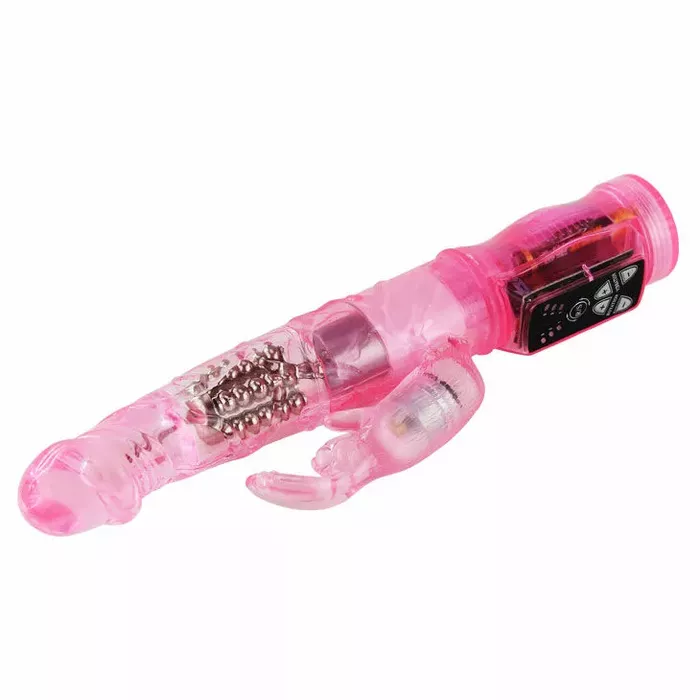 Вибратор BAILE Pink Rabbit Mini Rotator — 21,5 см Photo 3