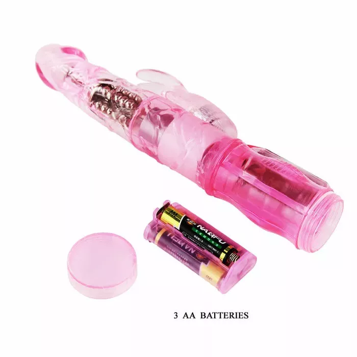 Вибратор BAILE Pink Rabbit Mini Rotator — 21,5 см Photo 6